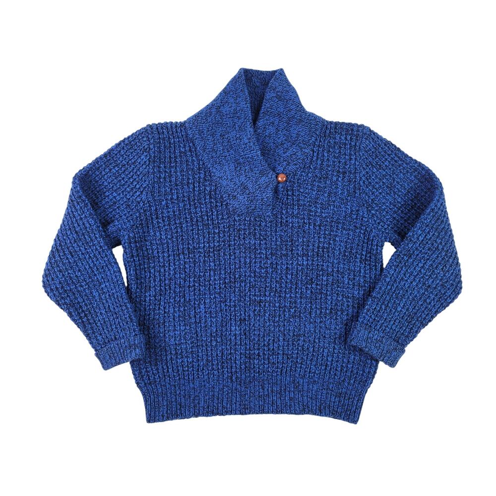 Vintage Woolrich for Women Blue Pullover Mock Neck Sweater Sz M